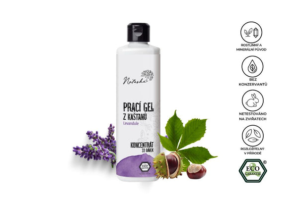 Natasha Prací gel z kaštanů Levandule - koncentrát