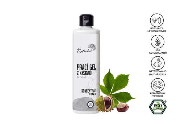 Natasha Prací gel z kaštanů bez vůně - koncentrát