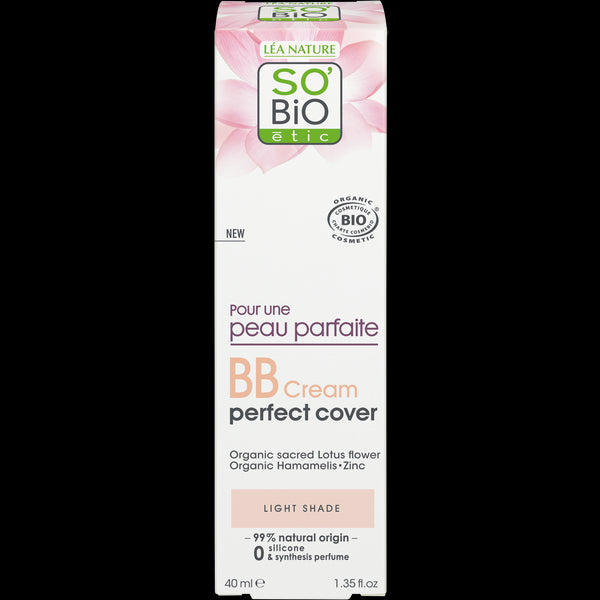 SO’BiO étic BB krém pro dokonalou pleť - odstín Light BIO (40 ml)