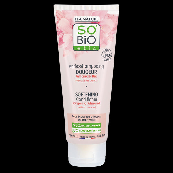 SO’BiO étic Kondicionér vlasový s mandlovým mlékem a rýžovými proteiny BIO (200 ml)