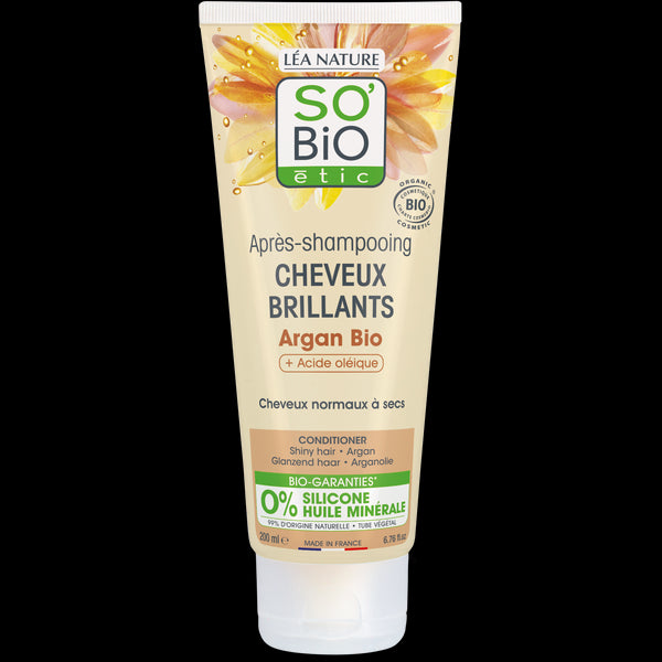 SO’BiO étic Kondicionér argan pro lesk - pro normální až suché vlasy BIO (200 ml)