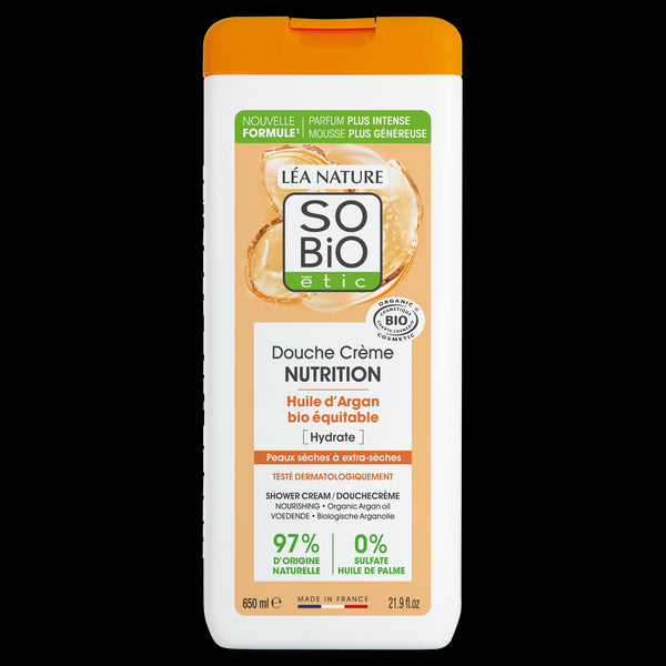 SO’BiO étic Krém sprchový NUTRITION s arganovým olejem BIO (650 ml)