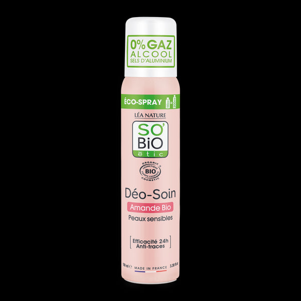 SO’BiO étic Deodorant přírodní ECO SPRAY 24h - mandle BIO (100 ml)