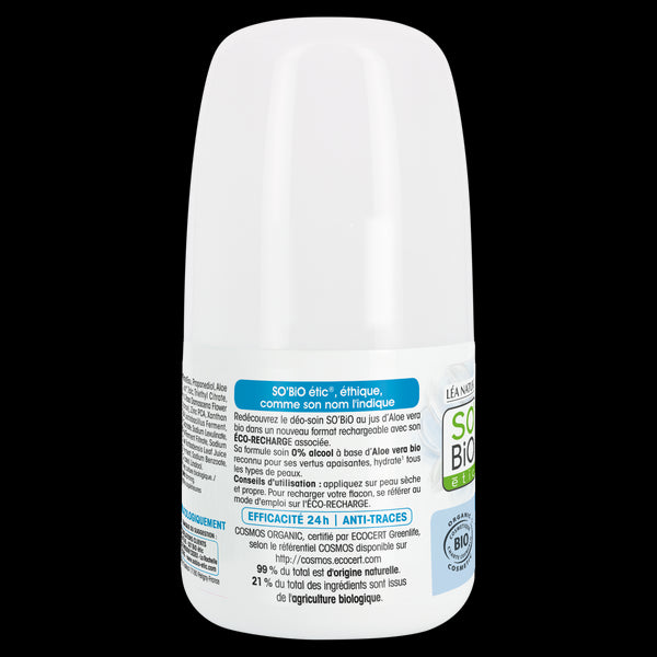 SO’BiO étic Deodorant roll-on 24h - Tolerance+ s Aloe vera BIO (50 ml)