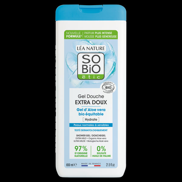 SO’BiO étic Gel sprchový EXTRA JEMNÝ s Aloe vera BIO (650 ml)