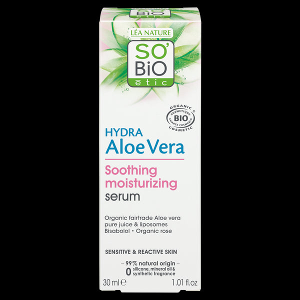 SO’BiO étic Sérum pleťové s Aloe vera - zklidnění a hydratace pro citlivou pleť BIO (30 ml)