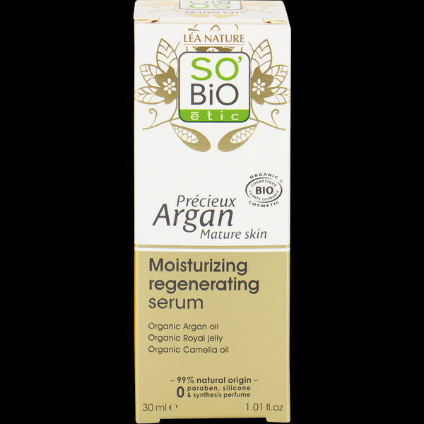 SO’BiO étic Anti-Age Precieux Argan Sérum hydratační a regenerační GOLD BIO (30 ml)