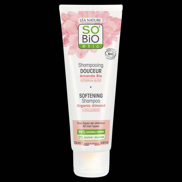 SO’BiO étic Šampon jemný s mandlovým mlékem a rýžovým proteinem BIO (250 ml)