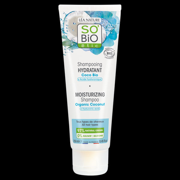 SO’BiO étic Šampon hydratační kokos a kyselina hyaluronová BIO (250 ml)