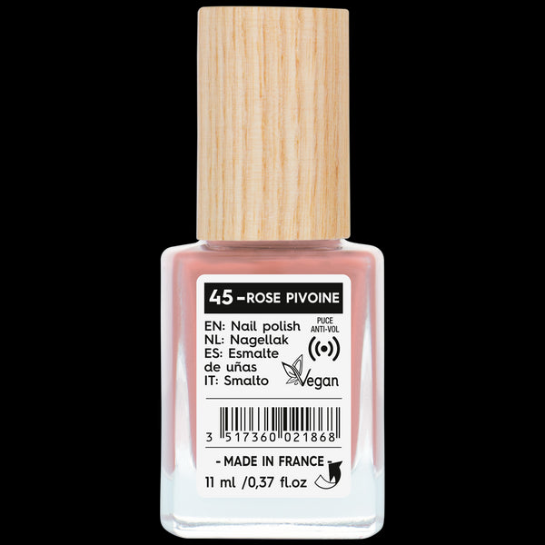 SO’BiO étic Lak na nehty - 45 růžová pivoňka (11 ml)