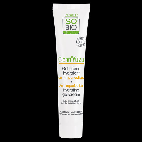 SO’BiO étic Gel-krém pleťový hydratační - Clean Yuzu BIO (40 ml)