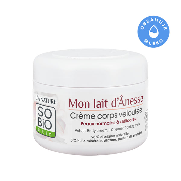 SO’BiO étic Krém tělový vyživující s oslím mlékem BIO (200 ml)
