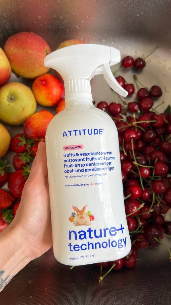 Attitude Čistič na ovoce a zeleninu bez vůně s rozprašovačem (800 ml)