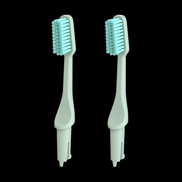 TIO TIOBRUSH Náhradní hlavice k zubnímu kartáčku (medium) - Cool Dew - 2 ks
