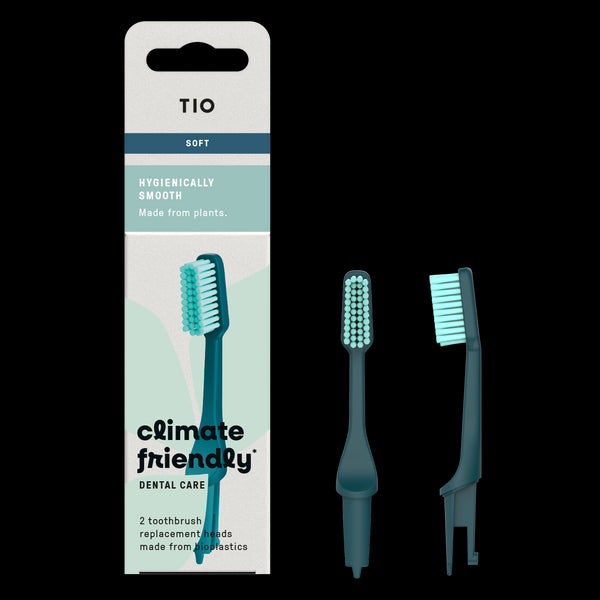 TIO TIOBRUSH Náhradní hlavice k zubnímu kartáčku (soft) - Living Ocean - 2 ks