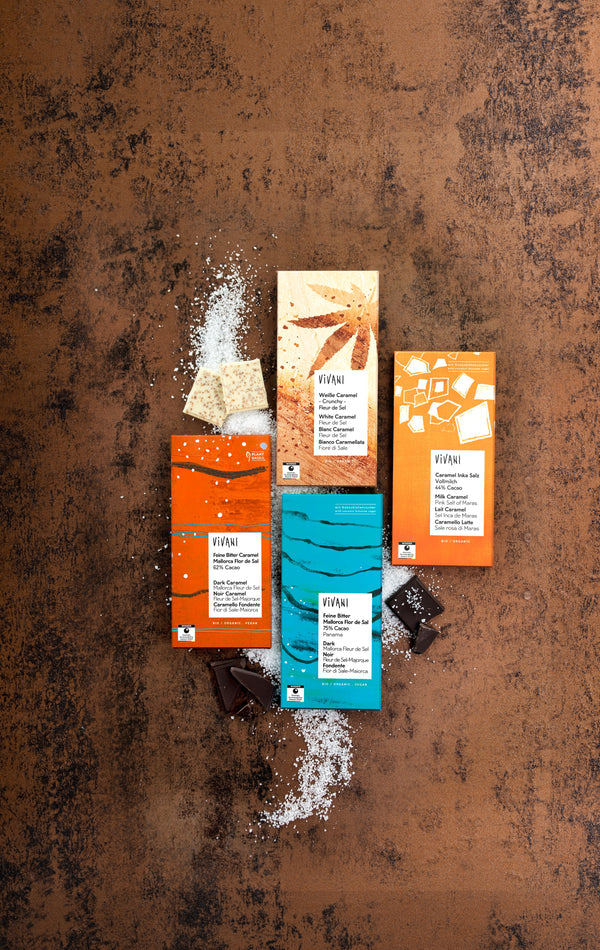 Vivani Čokoláda hořká se solí Fleur de Sel BIO (80 g)