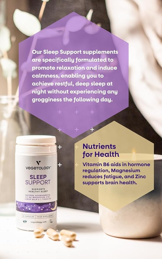 Vegetology Sleep Support - přírodní podpora spánku (60 kapslí)