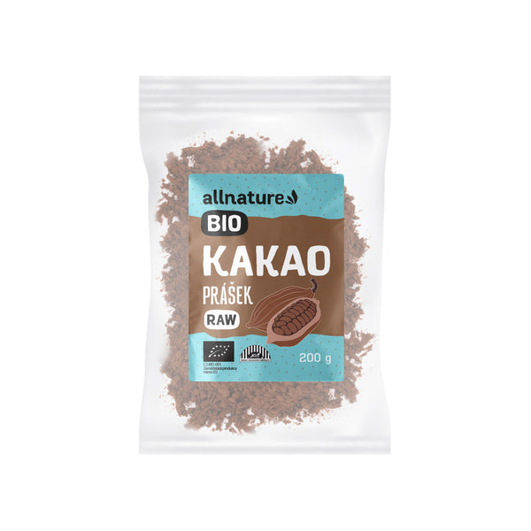 Allnature Kakaový prášek BIO RAW (200 g)