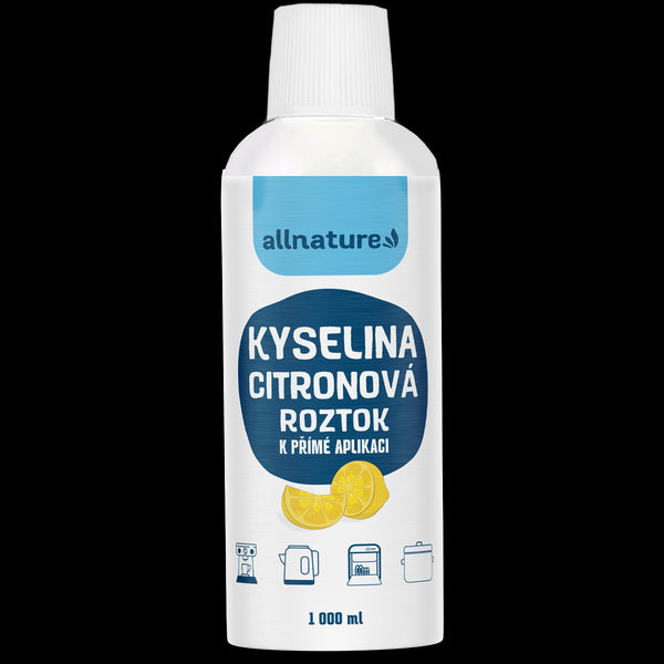 Allnature Kyselina citronová - roztok (1 l)