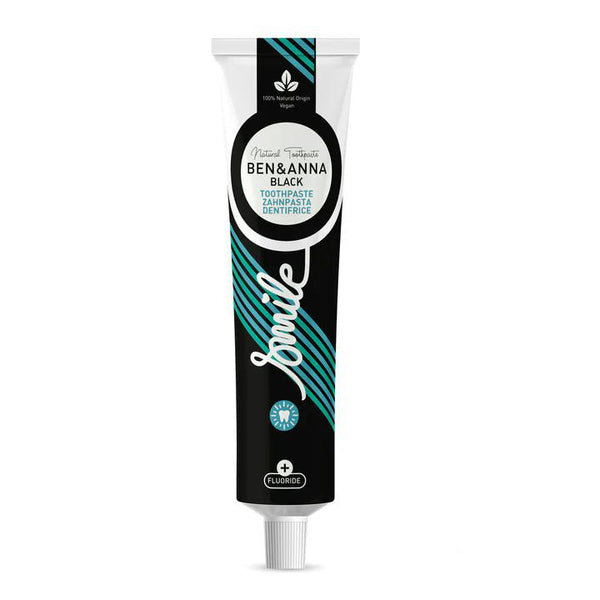Ben & Anna Bělicí zubní pasta s fluoridem (75 ml) - Black