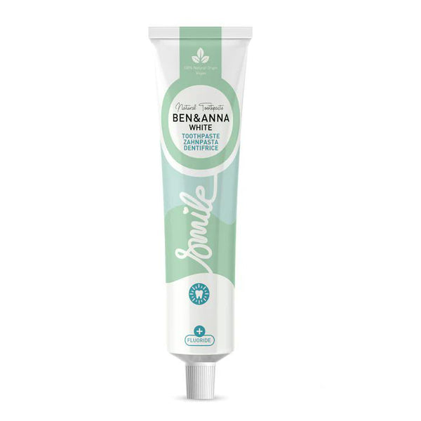 Ben & Anna Zubní pasta s fluoridem (75 ml) - White
