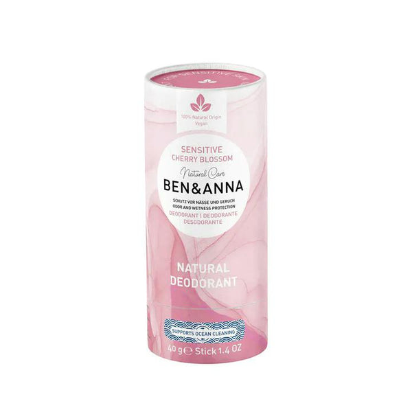 Ben & Anna Tuhý deodorant Sensitive (40 g) - Třešňový květ