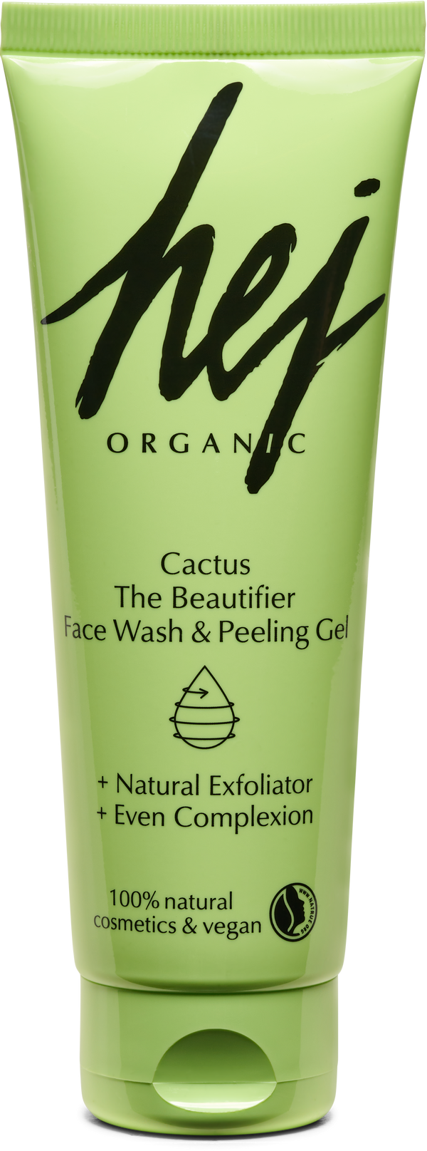 Hej Organic Čisticí pleťový gel a peeling 2v1 s kaktusem (125 ml)