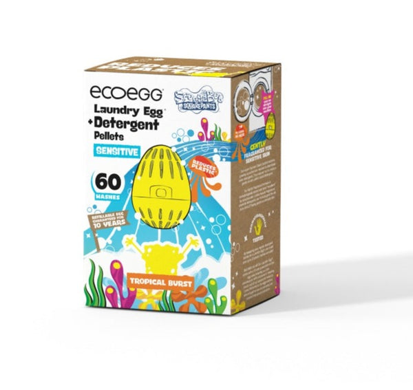 Ecoegg Prací vajíčko SpongeBob s vůní Tropical Burst Sensitive - na 60 pracích cyklů