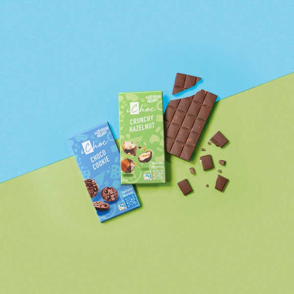 iChoc Tabulka křupavý oříšek vegan BIO (80 g)