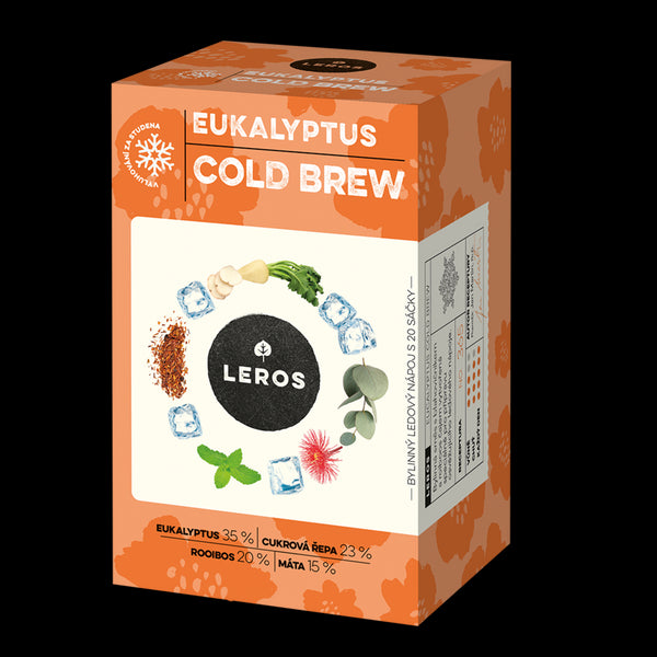 LEROS Bylinná směs Eukalyptus Cold Brew - nálev. sáčky (20 x 1,8 g)