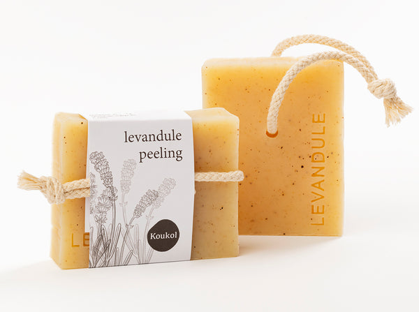 Mýdlárna Koukol Tuhé mýdlo peelingové - Levandule (90 g)