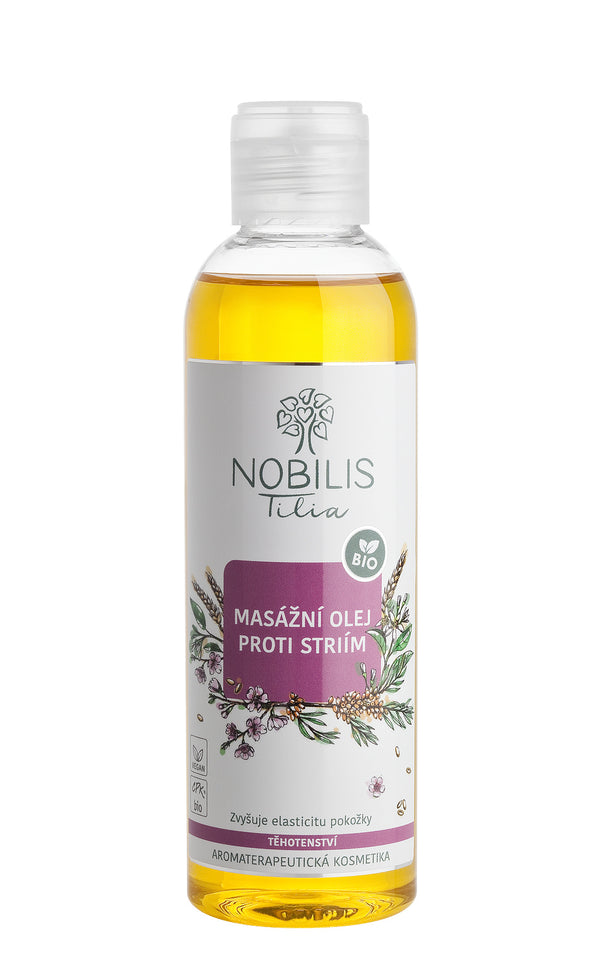 Nobilis Tilia Masážní olej proti striím BIO (200 ml)