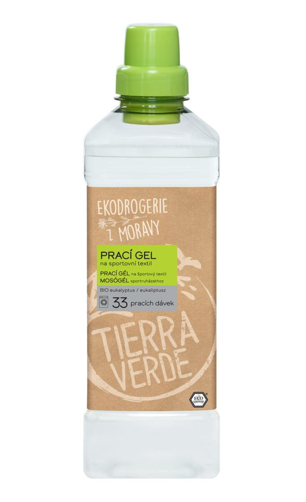 Tierra Verde Prací gel na funkční a sportovní textil s BIO eukalyptem 1 l - pošk. obal