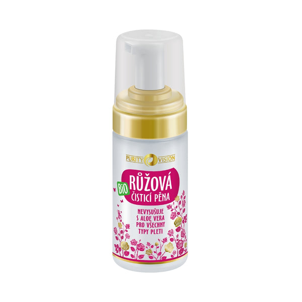 Purity Vision Růžová čisticí pěna BIO (90 ml)
