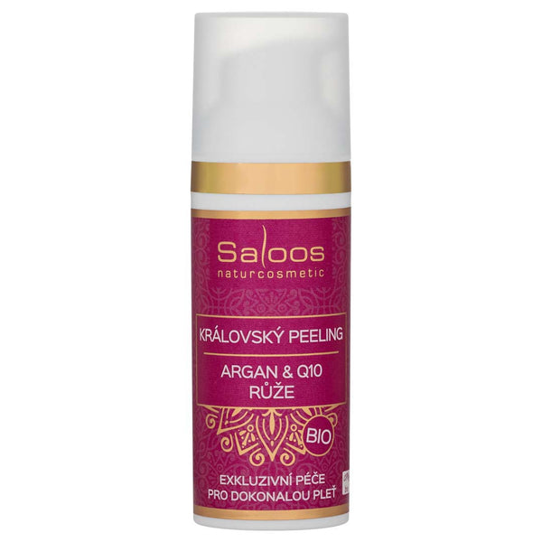 Saloos Královský peeling Argan & Q10 BIO - Růže (50 ml)