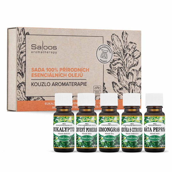 Saloos Sada esenciálních olejů BIO (5 x 10 ml) - Kouzlo aromaterapie
