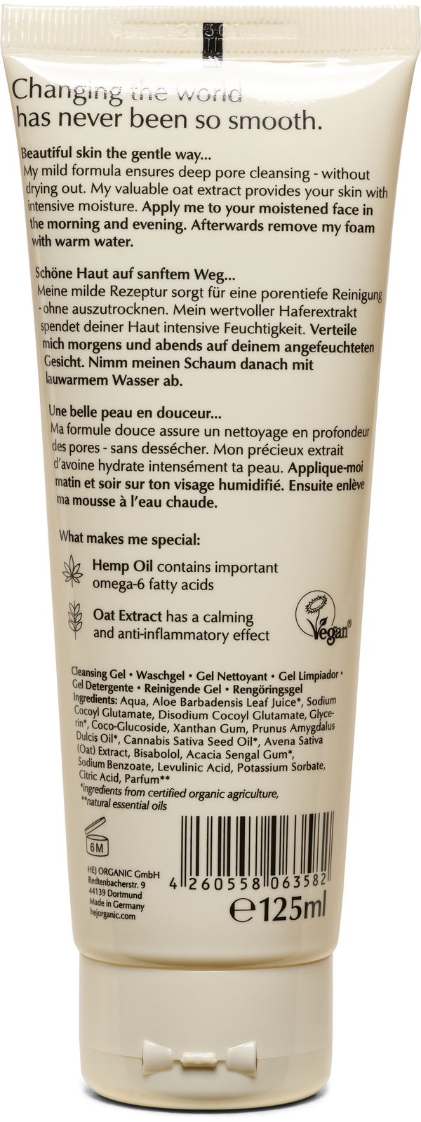 Hej Organic Čisticí pleťový gel pro citlivou pleť (125 ml)