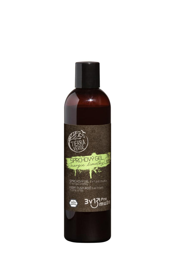 Tierra Verde Pánský sprchový gel na tělo, obličej a vlasy 3v1 - Energie limetky