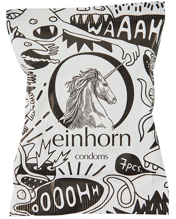 Einhorn Kondomy STANDARD - "Sperma monstrum" (7 ks)