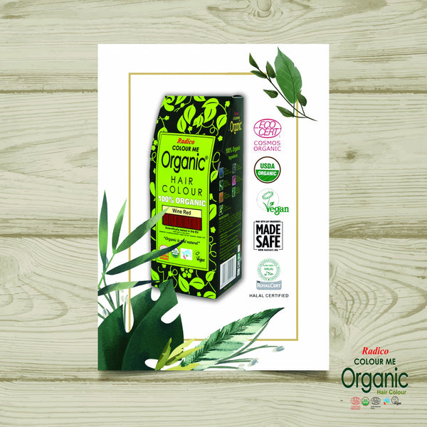 Radico Přírodní barva na vlasy BIO (100 g) - vínová