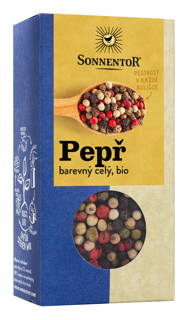 Sonnentor Pepř barevný BIO - celý (50 g)