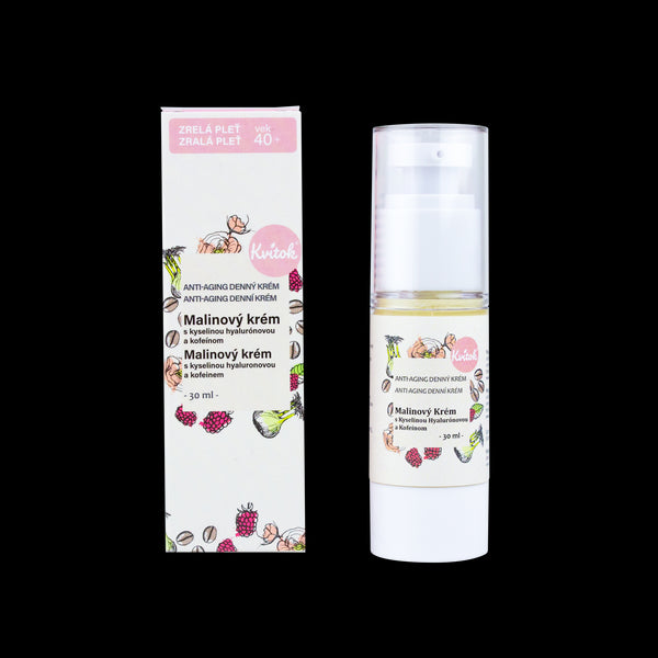 Kvitok Denní malinový krém pro zralou pleť 40+ - vzorek (2 ml)