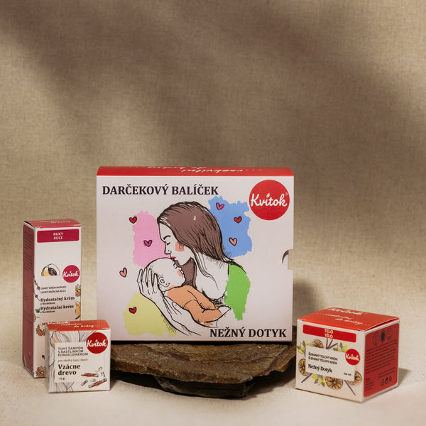 Kvitok Dárkový kosmetický balíček pro ženy Něžný dotek