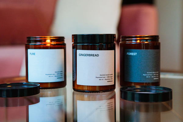 Mulieres Vonná svíčka ve skle - perník (120 ml)