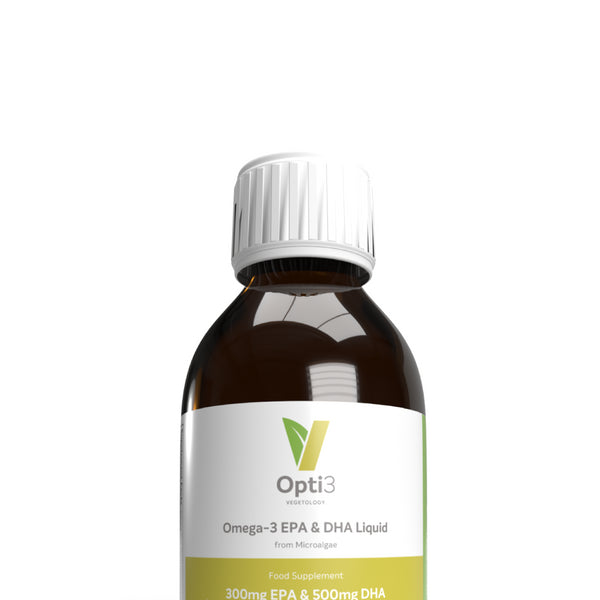 Vegetology Opti3 Liquid Omega-3 EPA a DHA s vit. D3 (150 ml) - bez příchutě