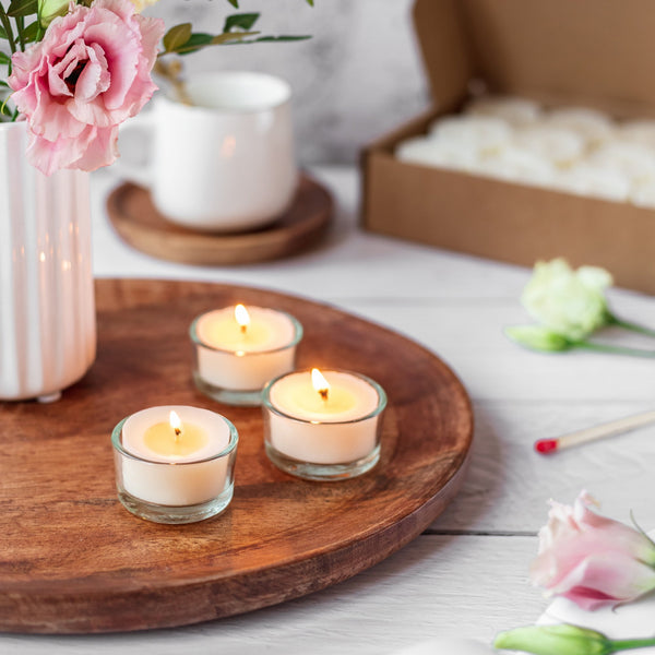 Rozvoněno Stojánek na čajovou svíčku - skleněný (1 ks)