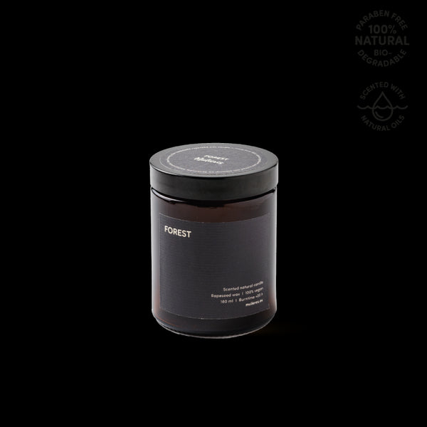 Mulieres Vonná svíčka ve skle - les (180 ml)