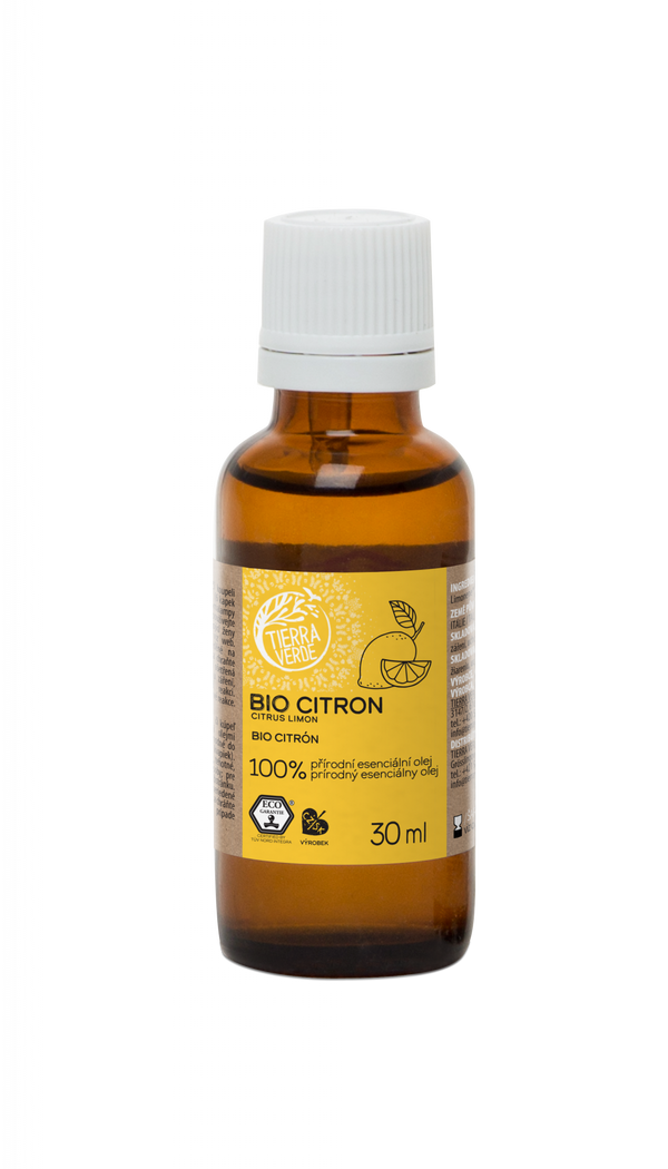 Tierra Verde Esenciální olej Citron BIO (30 ml) - pošk. obal