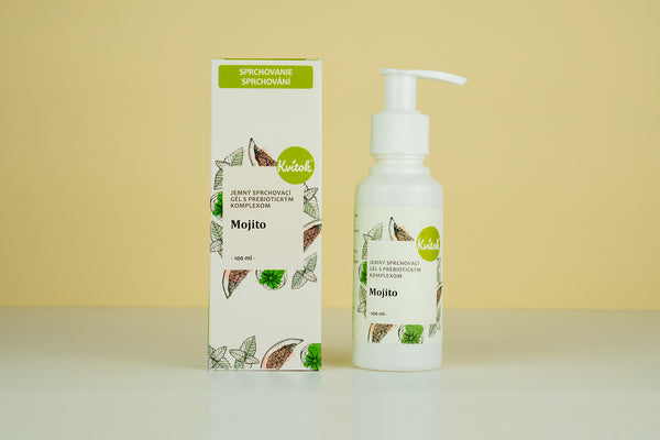 Kvitok Jemný sprchový gel s prebiotickým komplexem Mojito (100 ml)