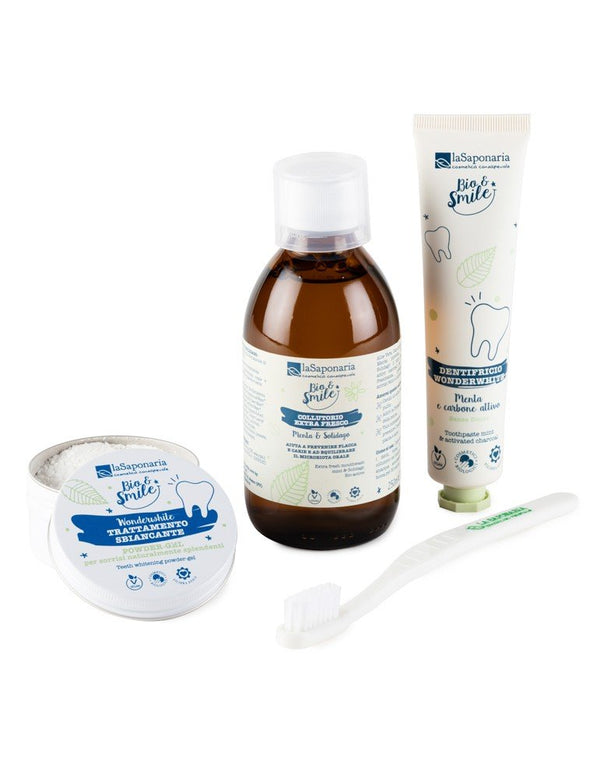 laSaponaria Náhradní hlavice k zubnímu kartáčku (medium) (2 ks)